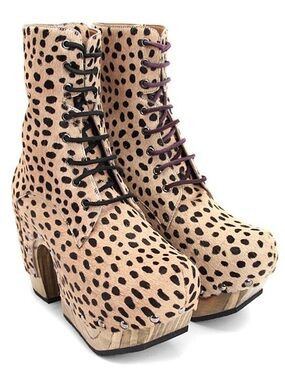 Rare 🔥 John Fluevog Cheetah ARC RAINBOW BOOT Size 7